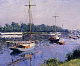 Gustave Caillebotte Famous Paintings - The Basin at Argenteuil